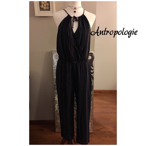 Antropologie Striped Halter Dolan Jumpsuit - Picture 4 of 8